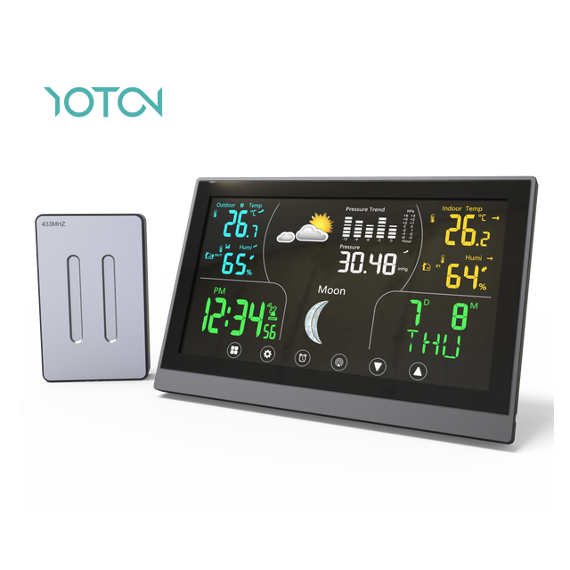 Factory Direct Sale Digital Table Clock Wireless Weather Forecast Station Thermo-Hygrometer Smart Clocks