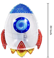 Décorations de fête d'anniversaire pour enfants Kit de guirlande de ballons de l'espace extra-atmosphérique de l'univers inclus ballons de fusée UFO astronaute