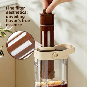 Carafe à café infusé à froid de 1000 ml <span class=keywords><strong>pour</strong></span> réfrigérateur, infuseur à café glacé et à thé <span class=keywords><strong>pour</strong></span> la maison et le bureau - Product Image 4