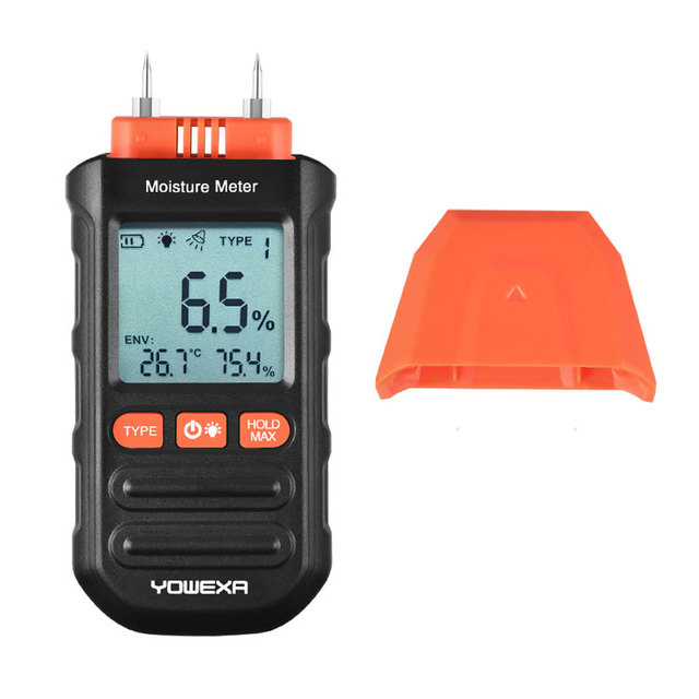 Professional Digital LCD Meter Detector Hygrometer 0-99% Humidity Wood Moisture Tester