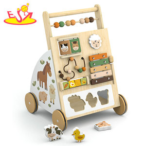 Marche-bébé Montessori en bois 2026, jouet éducatif 7-en-<span class=keywords><strong>1</strong></span> avec labyrinthe de perles, <span class=keywords><strong>boulier</strong></span>, engrenages et puzzle d'animaux W16E367 - Product Image 6