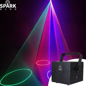 SP 1w RGB Full-color Laser Light 3D Laser Projector Dj Disco Party Nightclub Christmas Beam Laser Show Projector