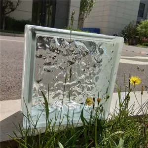 Preço do fabricante Blocos de tijolos de vidro de parede decorativa para janelas de arte de edifícios