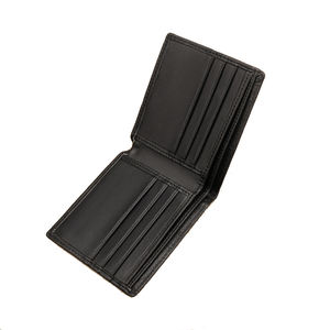 男性用高級デザイナーブランド黒織り革財布男性カードホルダー織り革財布男性用財布メーカー中国 - Product Image 6