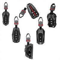 Nouvelle Housse de Clé de Voiture en Métal et Cuir avec Logo pour Toyota Camry Prius Land Cruiser Prado 150 Crown Subaru Forester XV GJ