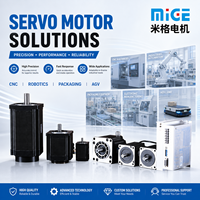 Système de moteur servo AC MIGE 80 mm 2 CV 1,5 kW certifié CE, kit de mini-moteur servo pour machine d'automatisation