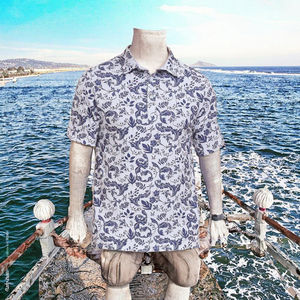 Tela de Punto Ligera de Alta Calidad con Estampado Digital para Camiseta Polo, Secado Rápido, Absorción de Humedad, Diseño Ajustado - Product Image 3