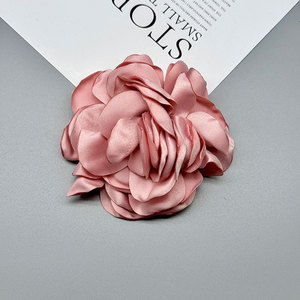 Bordure en tissu à motif de roses 8,5 cm, accessoires capillaires durables pour la confection de bijoux, vêtements et garnitures décoratives - Product Image 4