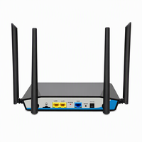 Router WiFi 6 Nirkabel Gigabit Dual Band 3000Mbps 6 Antena Penetrasi Dinding Router OEM ODM Dapat Disesuaikan