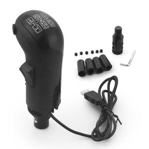 หัวเกียร์จำลองรถบรรทุกแบบ USB ด้านซ้าย สำหรับ Logitech G923 G29 G27 G25 TH8A สำหรับ <span class=keywords><strong>ETS2</strong></span>&ATS รถบรรทุกยุโรป จำลองเกียร์สูงต่ำ - Product Image 1