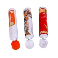 Tubo de Embalaje Vacío Personalizado de Aluminio y Plástico con Tapa de Rosca Abatible, Ecológico, para Pasta de Dientes y Pestañas Postizas