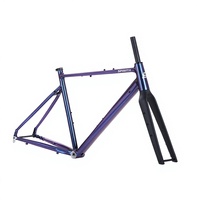 700C Aluminium Gravel Bike Rahmen SpiritX Wind Interne Kabelführung Steckachse Flat Mount Scheibenbremse BSA68 Abenteuer-Radfahren