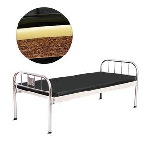 Snow Hospital Bed Stainless Steel <b>Frame</b> With Mattress For Elderly Care Adults - Product Image 1