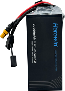 Herewin 14S 51.8V 22000mAh 20C NCM LiCoO2 고출력 리튬폴리머 배터리 (농업 및 훈련용 드론 UAV) - Product Image 2