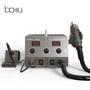 BAKU ba-942C station de soudage à air chaud sans plomb, station de retouche, pistolet à air chaud pour iPhone, réparation de PCB