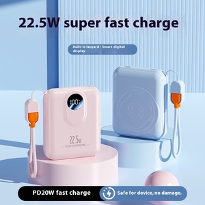 Nhanh chóng sạc từ tính không dây sạc hỗ trợ 22.5W với được xây dựng trong cáp điện ngân hàng và điện thoại di động ngân hàng - Product Image 3