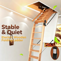 Échelle de grenier électrique pliable personnalisable, vente directe d'usine, compatible 110V 220V