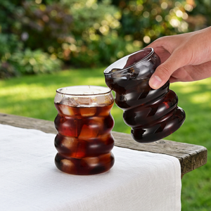 Ajoutez une touche de prestige aux cadeaux d'entreprise : Gobelets en verre ondulé pour les bureaux, les événements et les campagnes de marque - Product Image 1