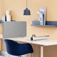 Panneaux de séparation acoustiques écologiques pour poste de travail, écran de confidentialité insonorisé en fibre de polyester pour bureau, salle de classe, centre d'appels