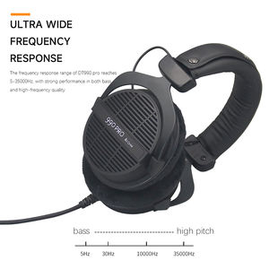Casque de Studio Filaire Circum-aural <span class=keywords><strong>DT990</strong></span> Pro Interface 3,5 mm Professionnel 80 Ohm & 250 Ohm pour Enregistrement, Monitoring et Gaming - Product Image 2