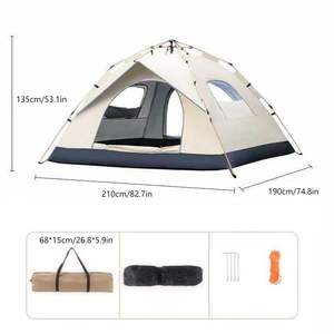 Tente de camping imperméable en tissu Oxford pour 8 à 12 personnes, 2 chambres, entrepôt en Amérique du <span class=keywords><strong>Nord</strong></span> et en Europe - Product Image 6