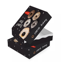 Pour LOKYO blanc carton jetable boulangerie beignet boîte d'emballage mignon Mochi Biscuit affichage mat stratification Logo personnalisé en gros