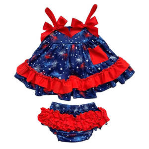 OFERTA 2020 Ropa para Bebé Niña, Conjunto Floral con Falda, Conjuntos de Ropa para Bebé, Romper de Seersucker - Product Image 3