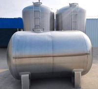 Réservoir de stockage horizontal de 2000 L de haute qualité à double couche pour huile d'olive, eau, lait, jus et boissons