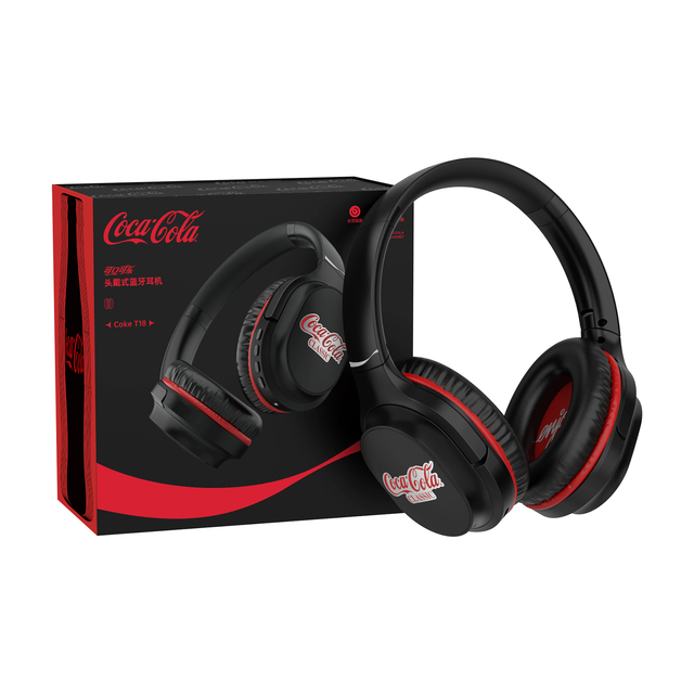 Coca-Cola T18 Headphone for Active Noise Cancellation Headset Men Women Wireless Competition Gaming 5.4