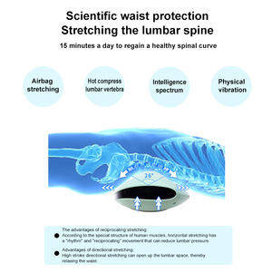 Vibración de alta frecuencia Compresa caliente Masajeador de cintura Gasbag Estiramiento con Airbag Masajeador lumbar - Product Image 3