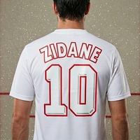 Patch thermocollant 3D en flocage pour maillot de football Gillian Factory Direct Zidana, nom et numéro
