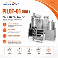 Homogénéisateur-mélangeur sous vide entièrement automatique 50L pour cosmétiques, détergents, pâtes alimentaires – Machine de production et d'échantillonnage pour petites usines
