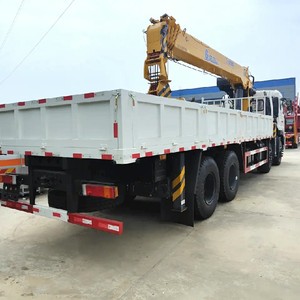 รถเครนติดตั้งบนรถบรรทุก Dongfeng 8X4 20 ตัน แบบไฮดรอลิก บูมตรง พร้อมอุปกรณ์ยกไฮดรอลิก - Product Image 1
