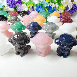 หินควอตซ์ธรรมชาติผสมขนาด 45 มม. สำหรับงานประดิษฐ์รูปสัตว์ ตุ๊กตาหมา สำหรับตกแต่งบ้าน ลดราคาพิเศษ - Product Image 5