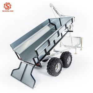 <span class=keywords><strong>Remolque</strong></span> de Madera para ATV de Eje Único con Montaje Lateral y Grúa |   Construcción de Acero Resistente y Excelente Capacidad Todoterreno - Product Image 3