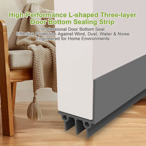 Joint d'étanchéité <span class=keywords><strong>de</strong></span> porte en silicone, anti-courant d'air, réglable, bande d'étanchéité <span class=keywords><strong>de</strong></span> porte inférieure, bloqueur <span class=keywords><strong>de</strong></span> bruit, isolation contre le froid, insonorisation - Product Image 2