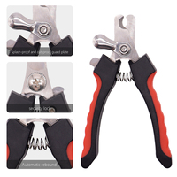 Coupe-ongles professionnel pour chien et animal de compagnie en acier inoxydable PP PTE avec logo personnalisé, lime à ongles écologique, emballage sous blister