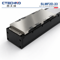 CTECHNO SLMF2D-33-905 Motor Lineal Integrado con Deslizador, 540 N de Empuje Máximo, Accionamiento Directo, Recorrido de 905 mm para Inspección de Semiconductores