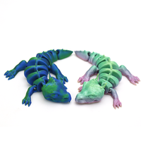 Modelo de Juguete de Dragón Miniatura Impreso en 3D, Articulación Móvil Creativa para Niños Modernos, Adorno de Animales y Dinosaurios