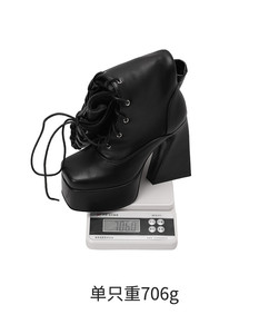 Bottes cuissardes sexy pour femme à talons carrés épais et semelle plateforme épaisse - Product Image 6