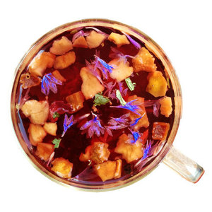 Thé en vrac mélangé aux fruits et aux fleurs Crème Thé aux myrtilles Hibiscus Raisins secs Menthe Bleuet Thé mixte détox amincissant - Product Image 2