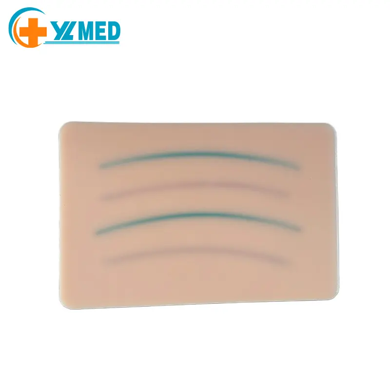 Venipuncture IV Injection Training Pad Silicone Human Skin Suture Training Model For Medical Students