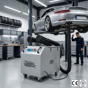 Purificateur d'échappement portable CE ISO9001 FS pour véhicules, machine d'extraction par filtration 1.1kW, efficacité 99.6%, pour garage, <span class=keywords><strong>Gazole</strong></span> 127mm*1.5m - Product Image 4