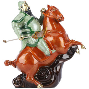 Figura Coleccionable de Guan Yu, Cinco Generales Tigre del Mundo de Cobre, Estatuilla Decorativa para Hogar u Oficina, Regalo - Product Image 4