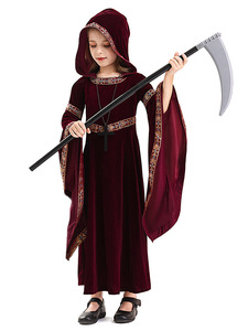 Costume <span class=keywords><strong>da</strong></span> donna in pile per donna vestito <span class=keywords><strong>da</strong></span> famiglia mantella vampiro <span class=keywords><strong>da</strong></span> strega principessa strega medievale Costume <span class=keywords><strong>da</strong></span> strega selvaggia - Product Image 4