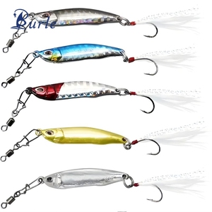 Señuelo de metal Vibe de aleación de zinc 7g/10g/15g/20g cebo de temblor VIB barra blanca tipo S Placa de hierro de pescado de plomo con gancho de canal de sangre - Product Image 1