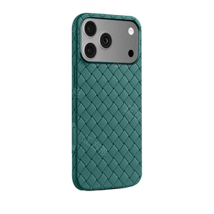 Funda de TPU con Textura de Cuero Tejido IMD de Lujo para iPhone 17 Pro - Diseño Empresarial Delgado, Resistente a Golpes y con Protección para la Cámara - Product Image 4