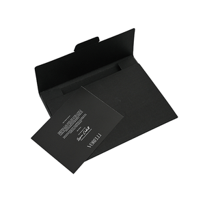 Tarjetas de Visita de Papel Especial Negro Mate con Relieve Personalizado al por Mayor, Tarjetas de Agradecimiento, Fundas, Sobres de Papel Kraft - Product Image 1