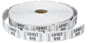 Billets de tombola perforés numérotés de 1x2 pouces pour événements et sorties de billets - Product Image 2