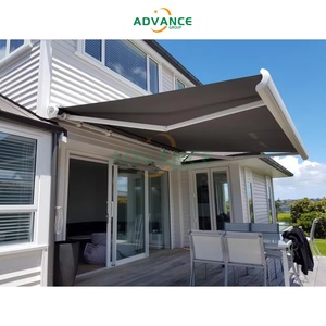 Auvent en aluminium pour terrasse extérieure, jardin, <span class=keywords><strong>véranda</strong></span>, auvent cassette haut de gamme avec protection UV rétractable et imperméable - Product Image 6
